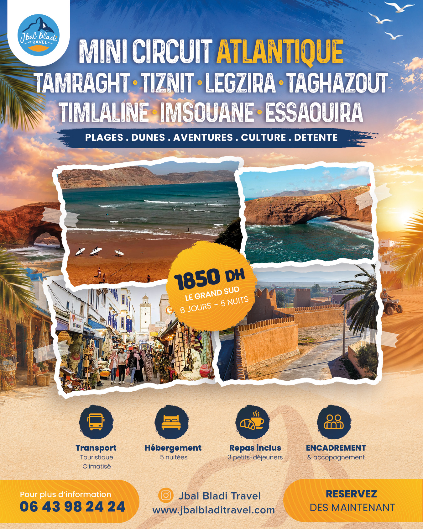 Circuit Le Sud – 5 Jours d’Évasion et Aventure au Cœur du Maroc