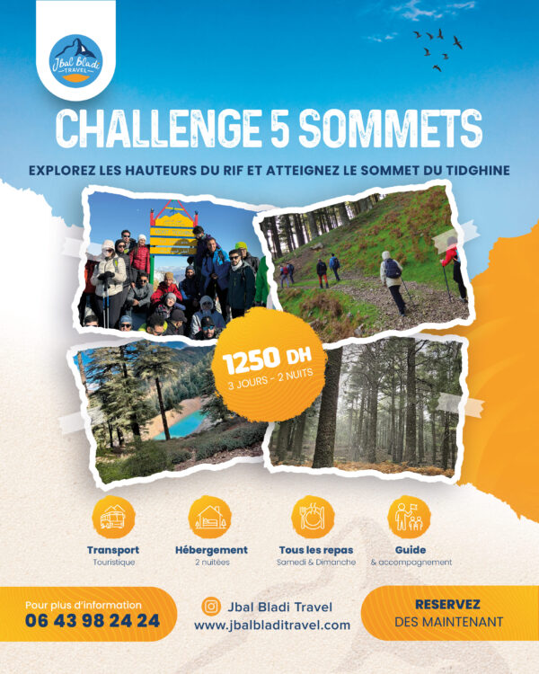 Challenge Rif 5 Sommets & Tyrolienne Akchour