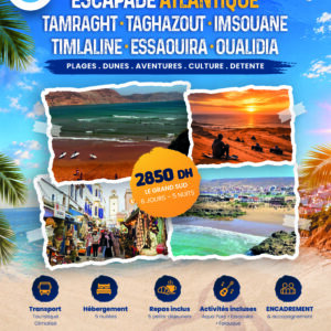 Escapade Atlantique : Tamraght – Taghazout – Imsouane – Timlaline – Essaouira – Oualidia